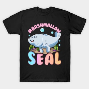 Cute & Funny Manatees The Marshmallow Seal Ocean T-Shirt